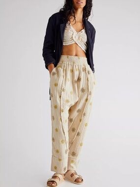 Free People Beach Rocker Embellished Harem Pants ONLY